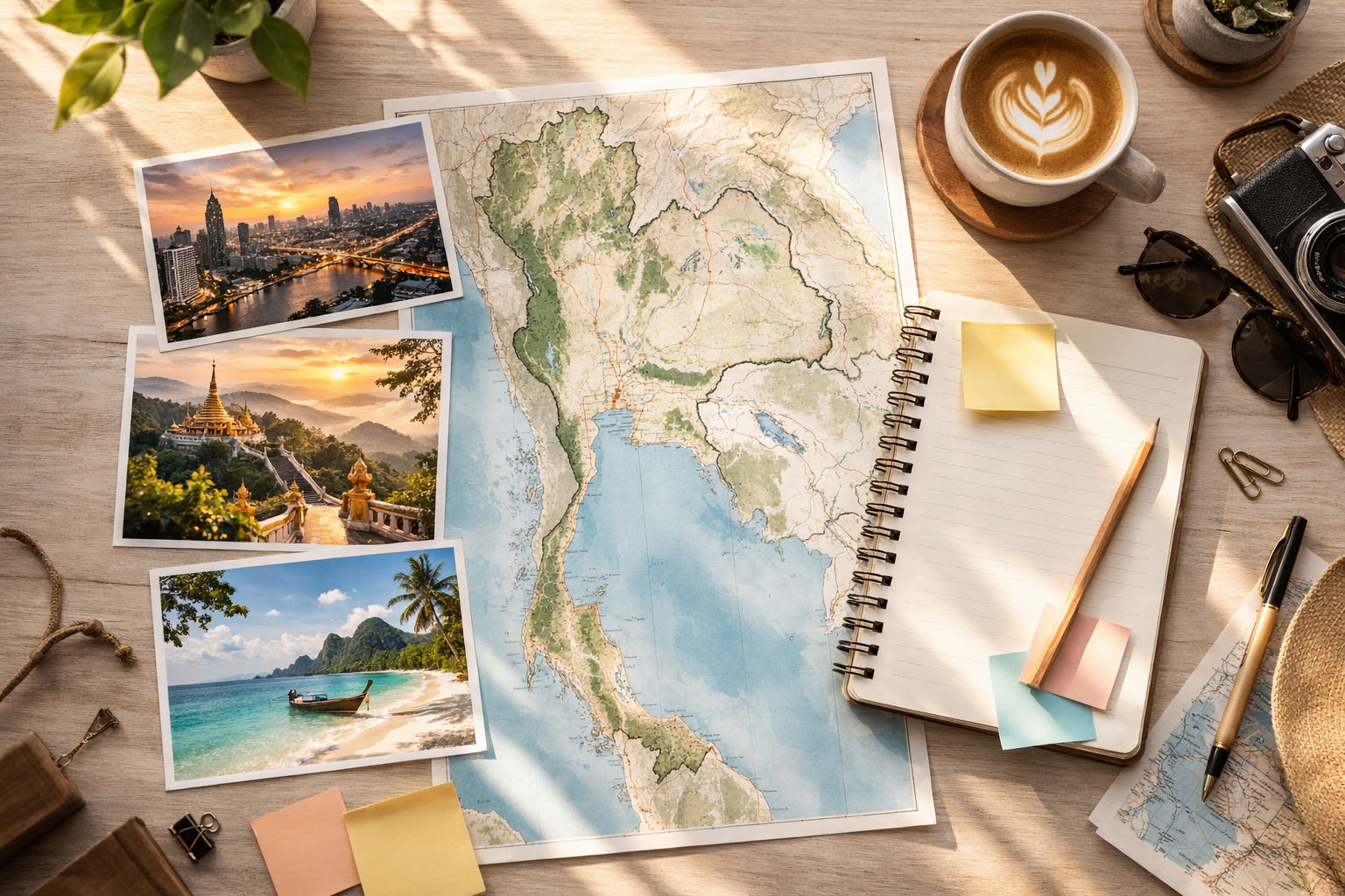 Thailand itinerary planning: choose your bases