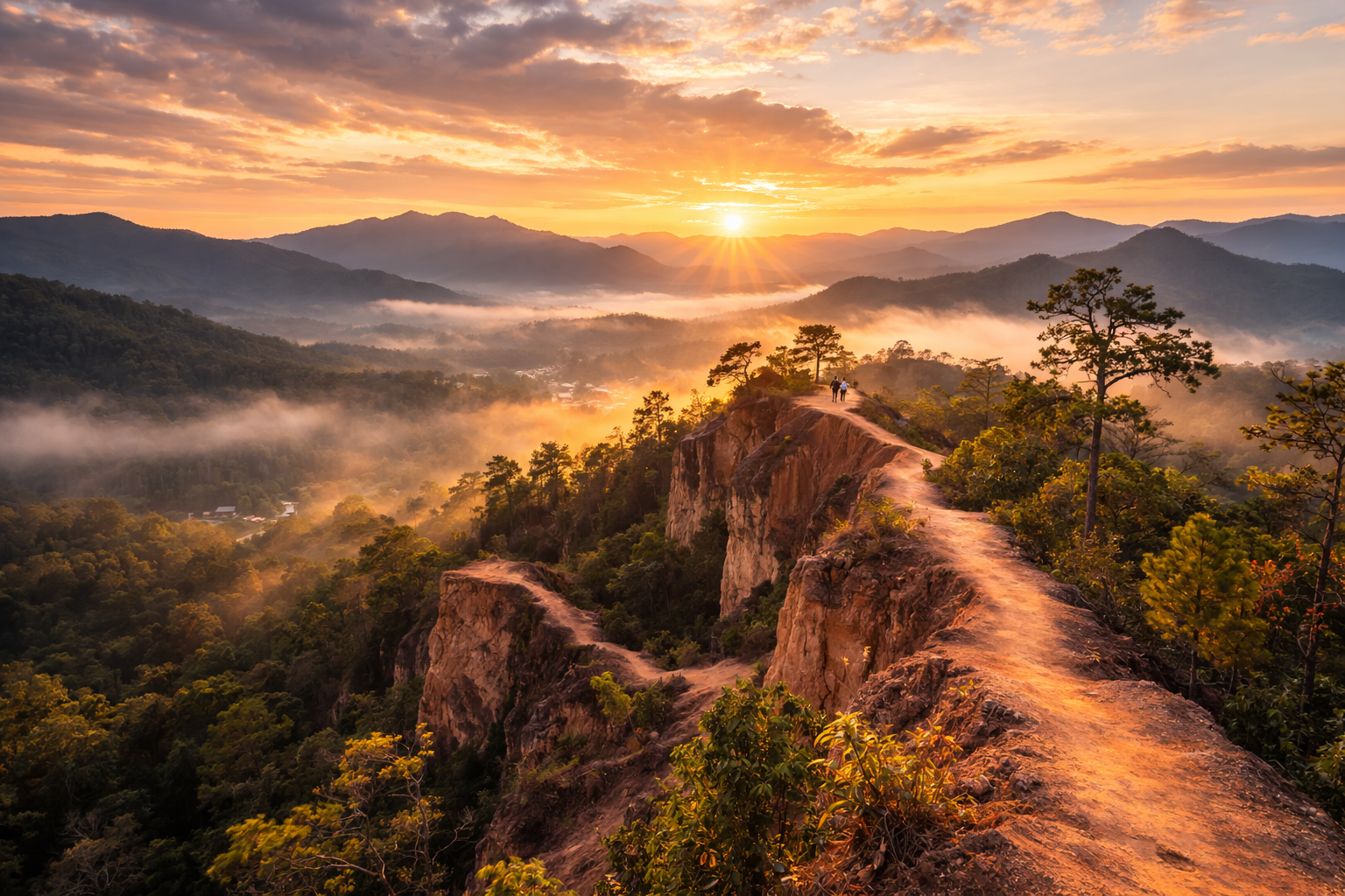Pai travel guide: sunrise valley view