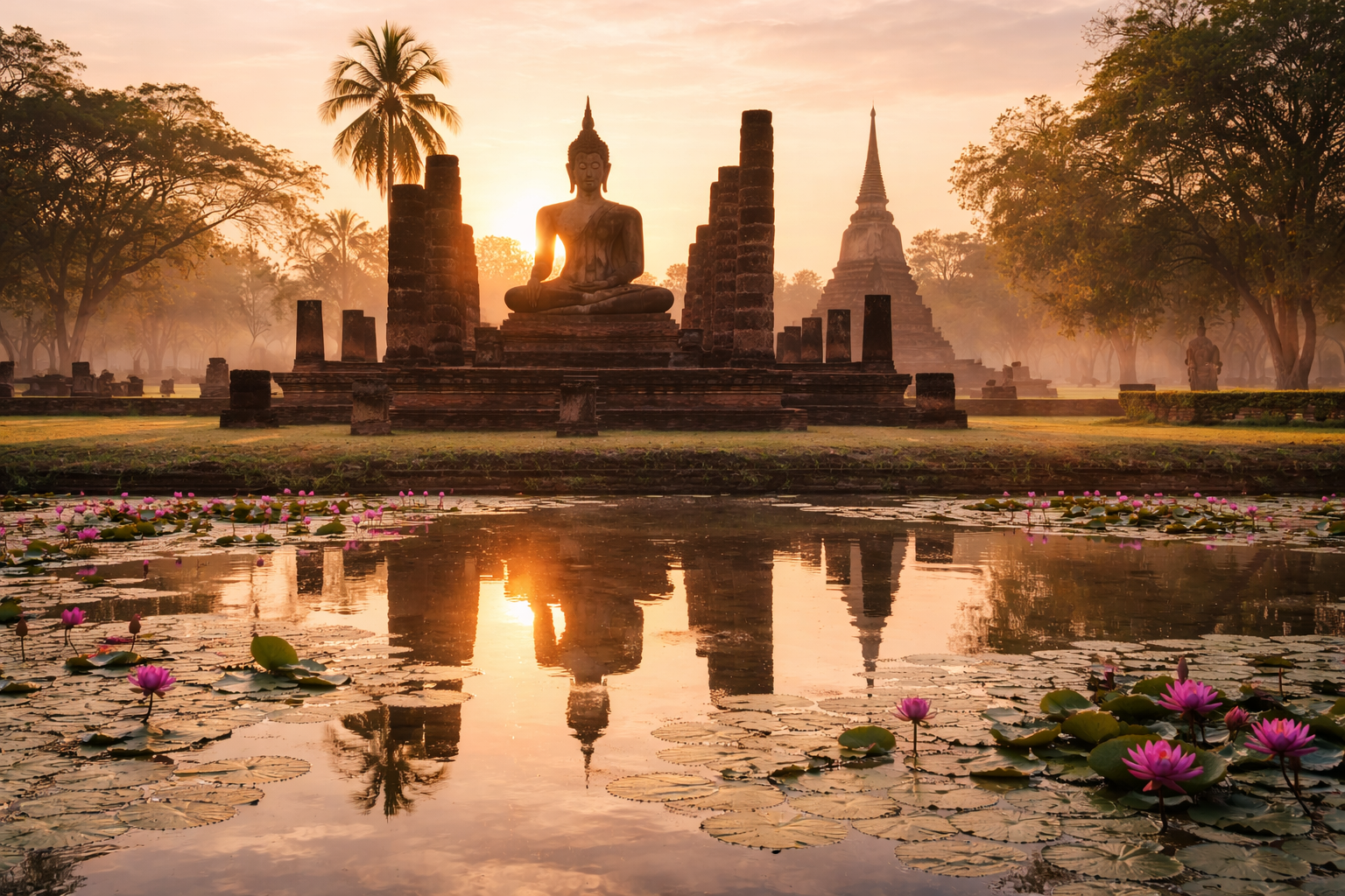 Sukhothai Historical Park sunrise