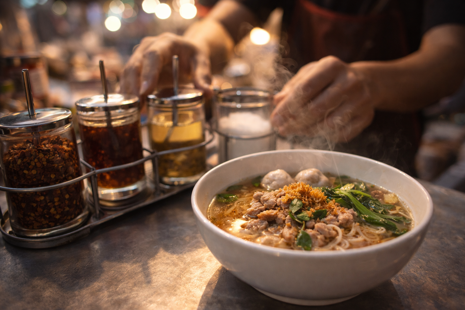 Street food budget meal close up